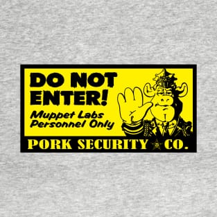 Pork Security (Black/Gold) T-Shirt